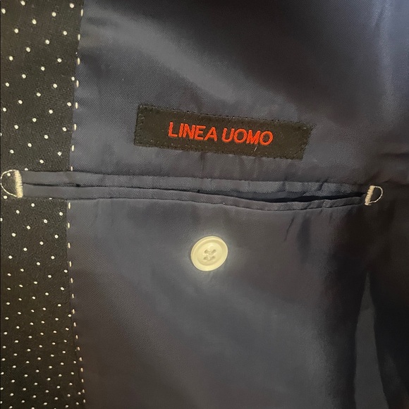 Men's Black Blazer with White Trim - Picture 9 of 9